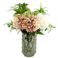 55cm Artificial Chrysanthemum Glass Retro Vase - Premium Quality