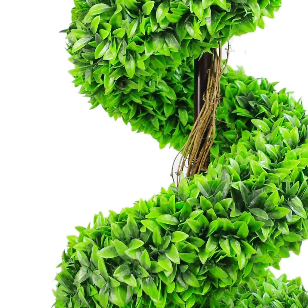 90cm Artificial Green Large Botanik Spiral with Decorative Planter - Premium Quality