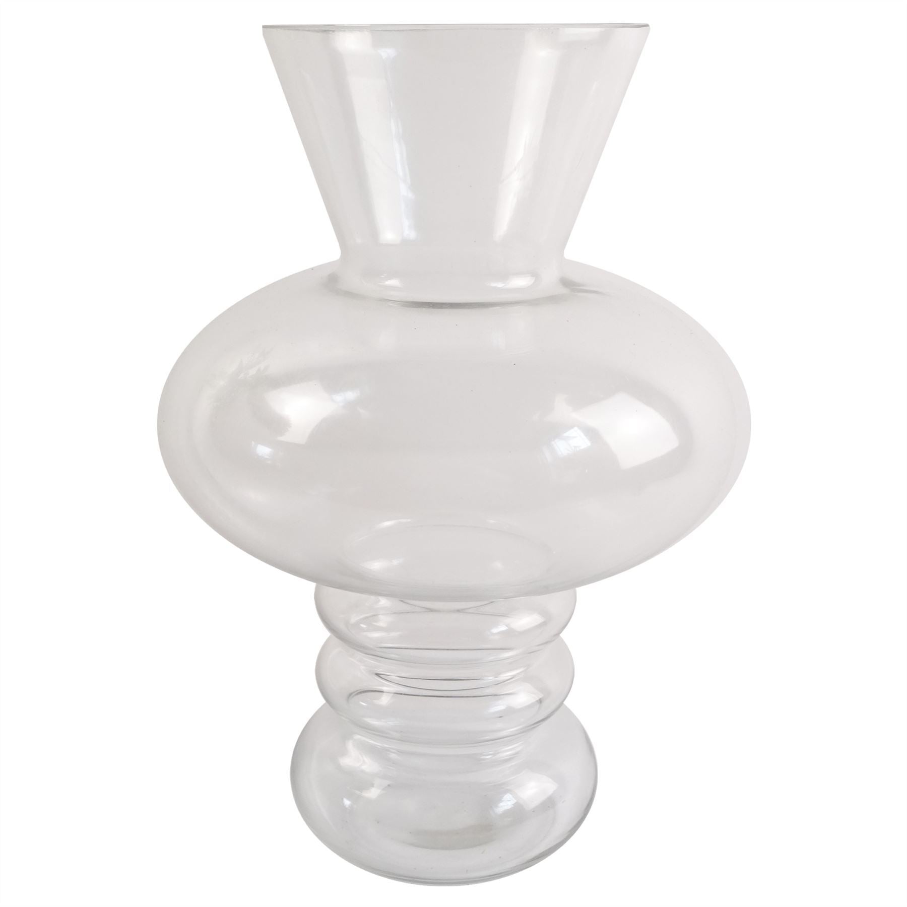60cm Artificial Pink Chrysanthemum Display Glass Bubble Vase - Premium Quality