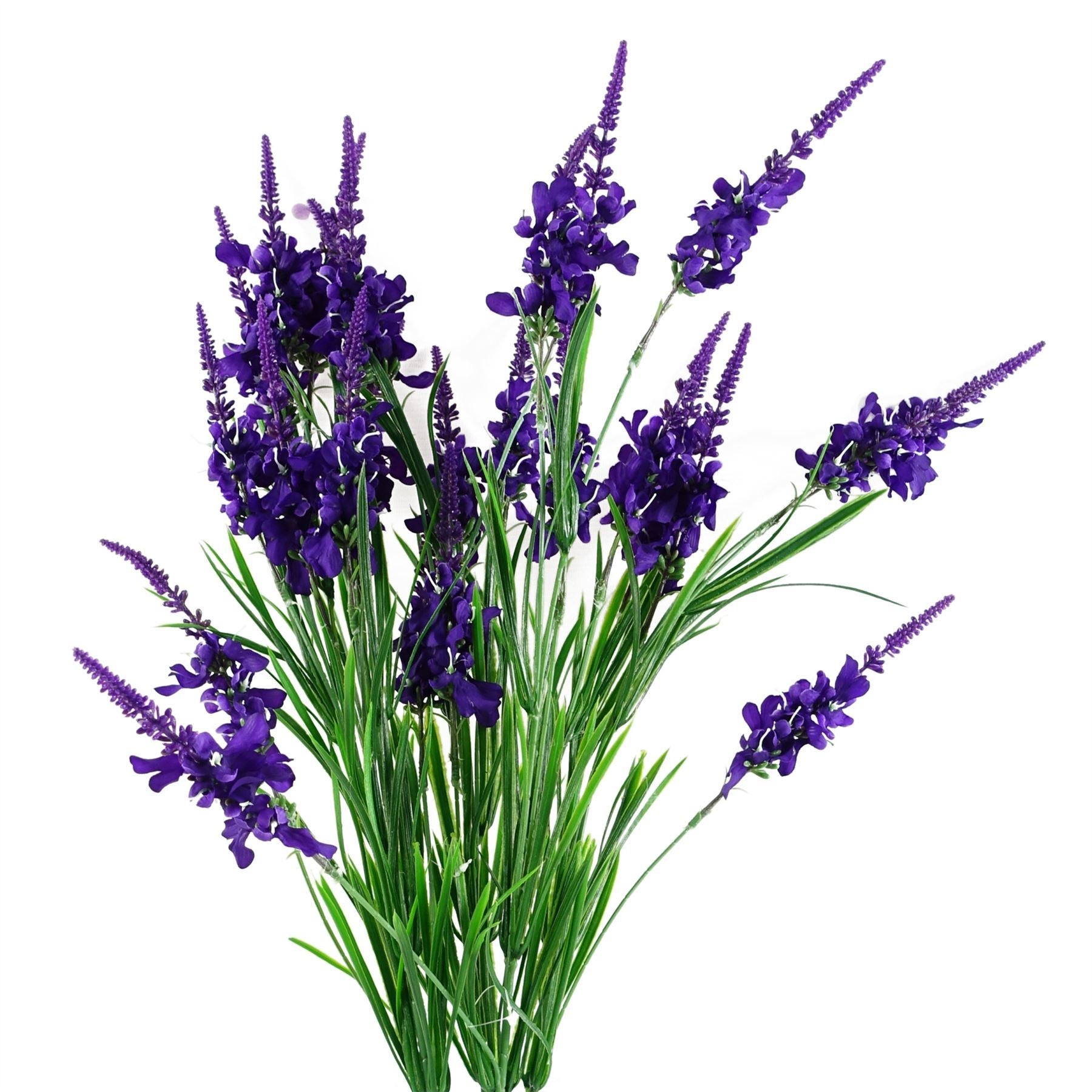 Artificial Pack of 6 x 80cm Purple Larkspur Artifical Stem - Premium Quality