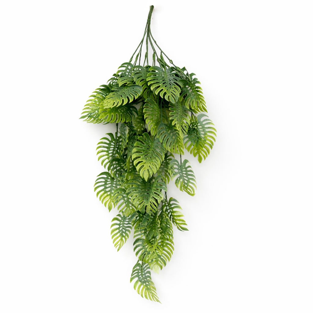 80cm Artificial Trailing Tropical Monstera Plant - Sage Green - Premium Quality