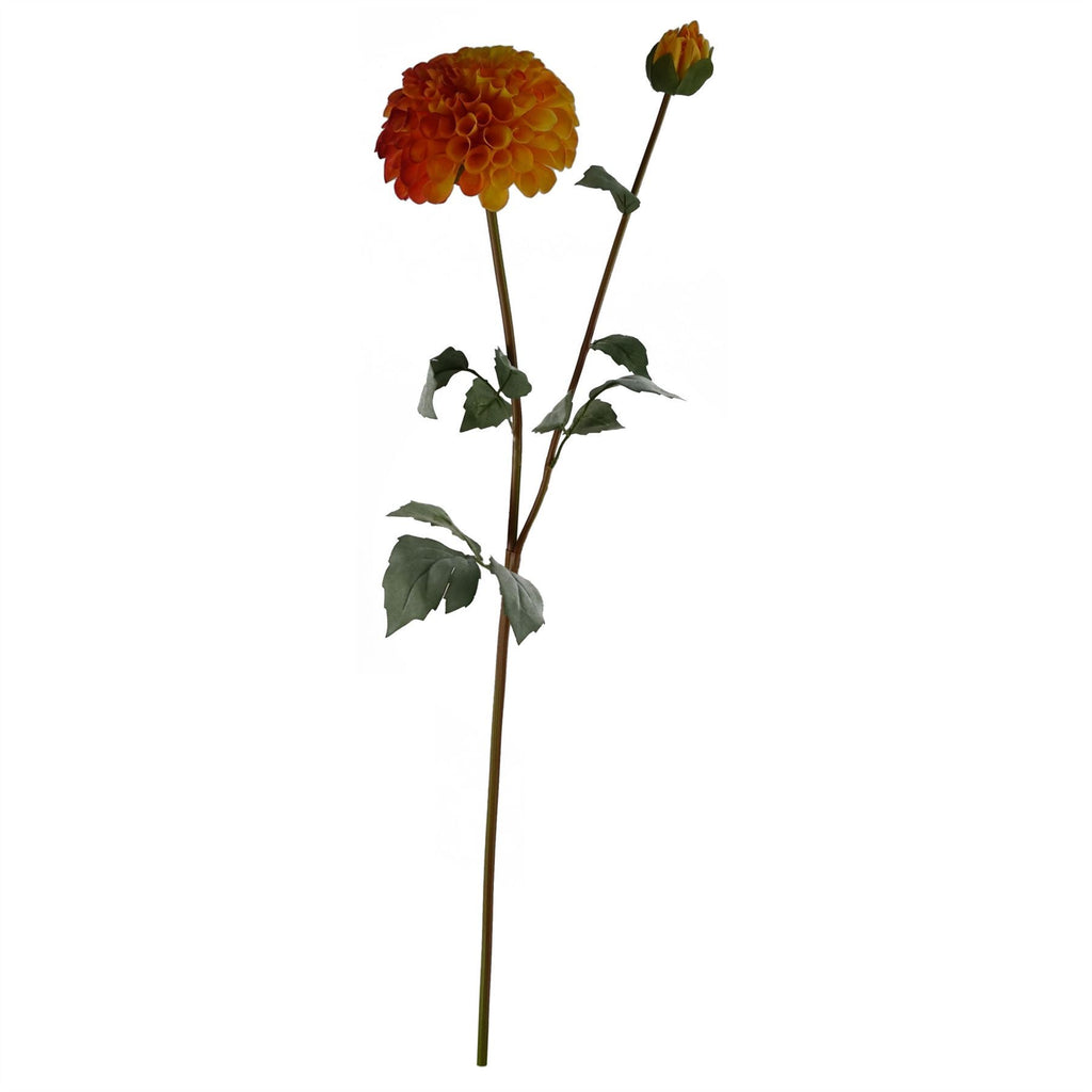 75cm Dahlia Peony Artificial Foliage Retro Vase - Premium Quality