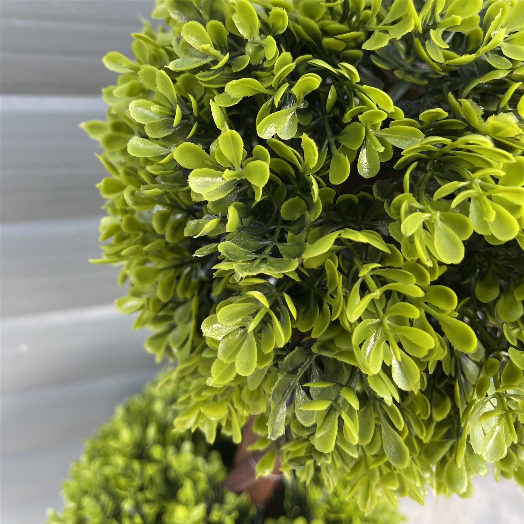 90cm Artificial Green Double Ball Topiary Tree - Premium Quality