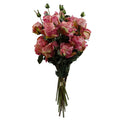 6 x 60cm Pink Rose Artificial Flower Sprays - 24 Flowers 18 Buds - Premium Quality