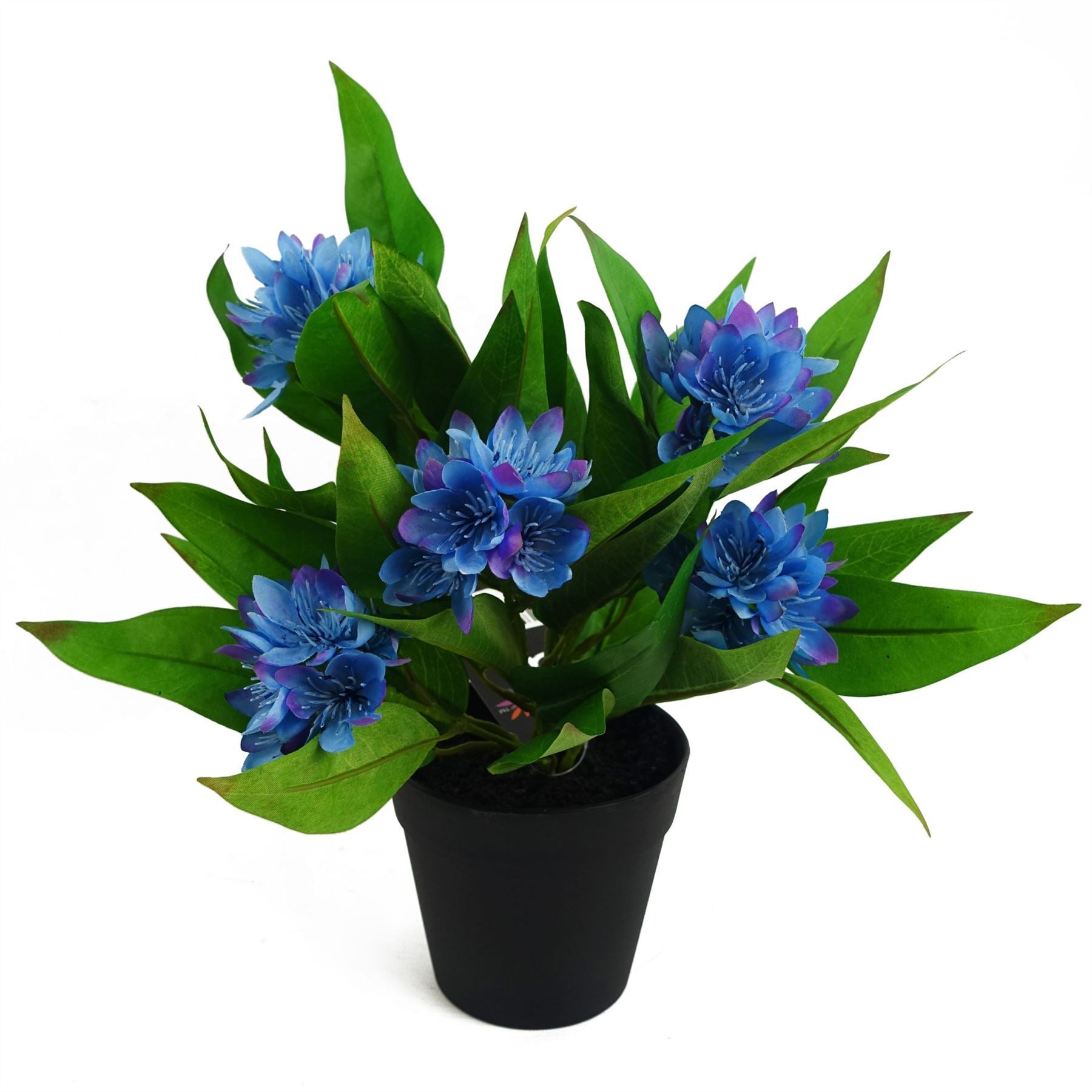 3x 18cm Artificial Freesia Plants Pink, White, Blue Flowering - Premium Quality