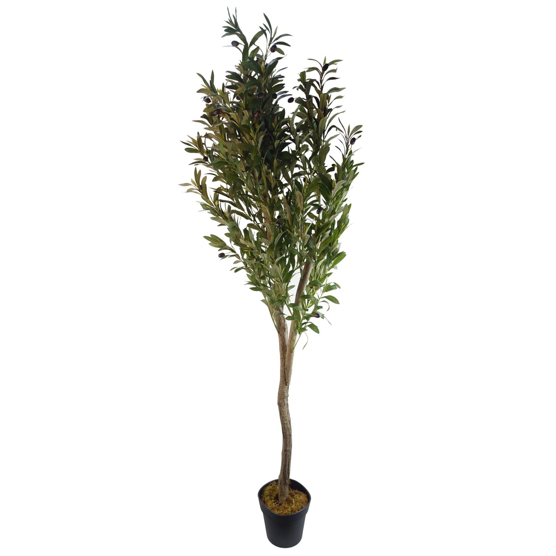150cm Artificial Natural Look Olive Tree with Wooden Trunk - Premium Quality