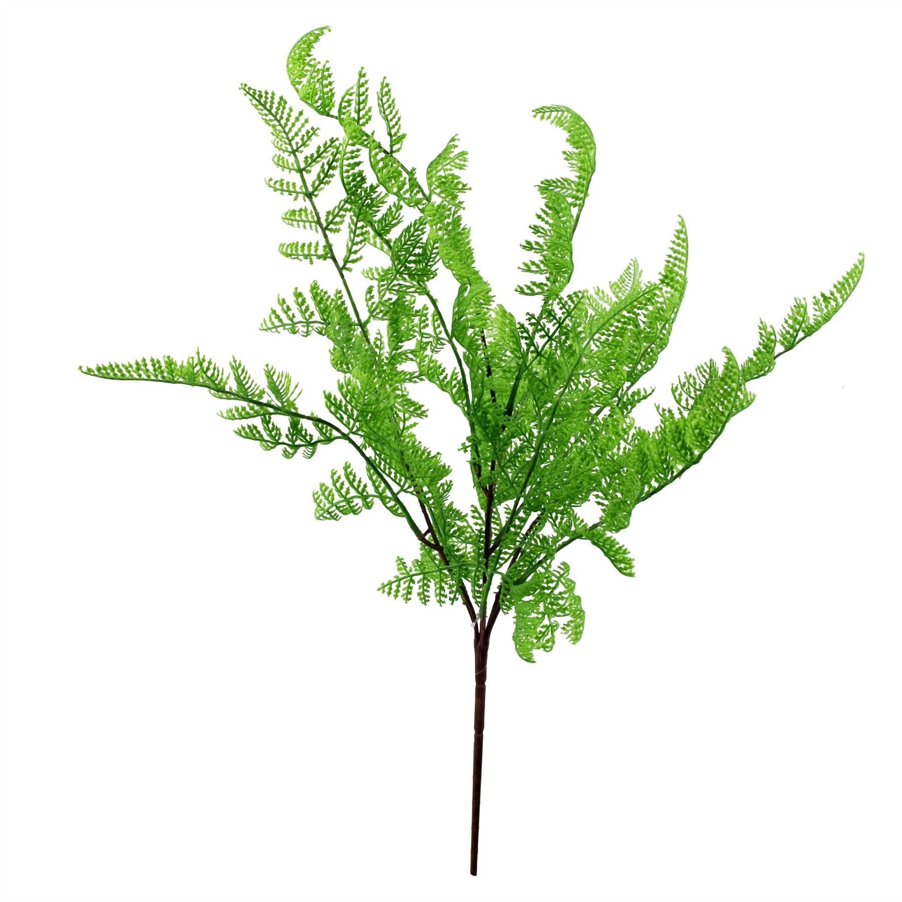 Artificial 6 x 50cm Southern Wood Fern Bush Dark Green Plant - Premium Quality