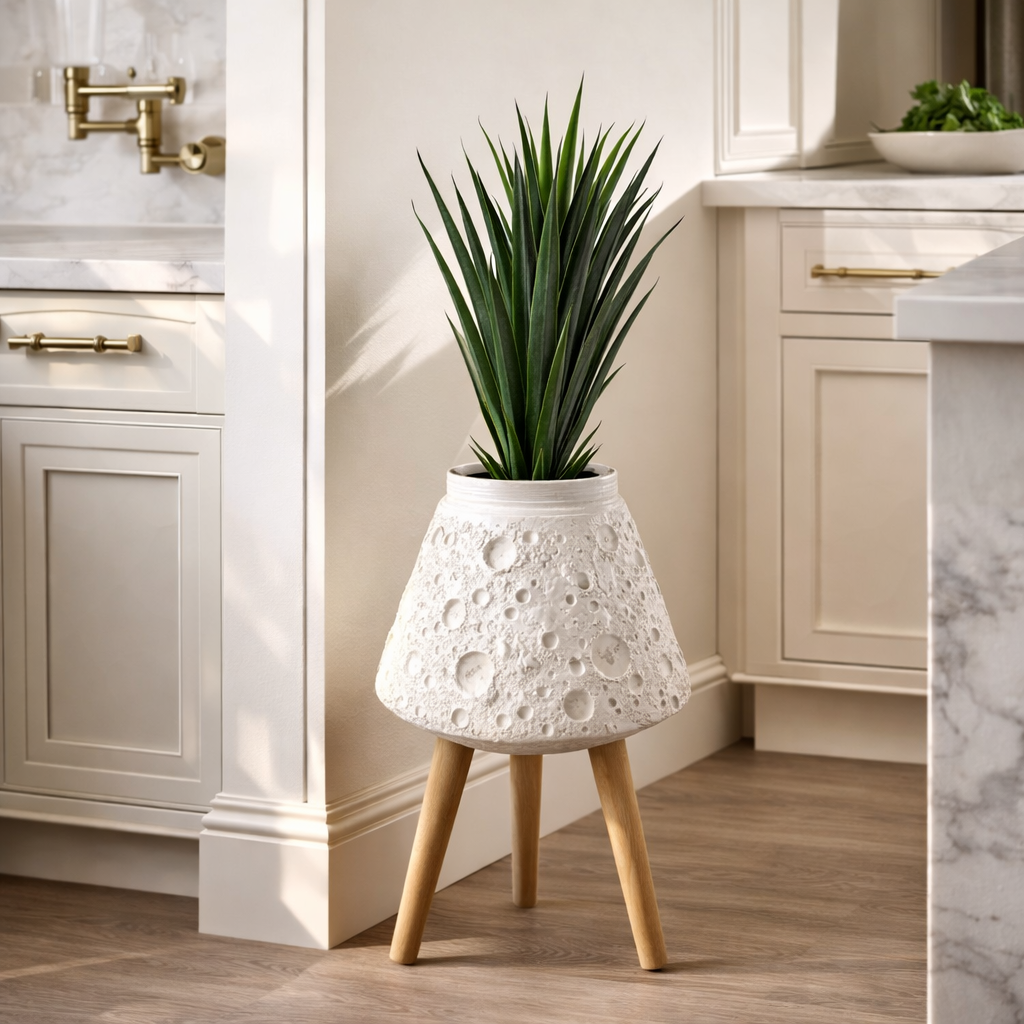 62cm x 40cm Large Lunar White Planter