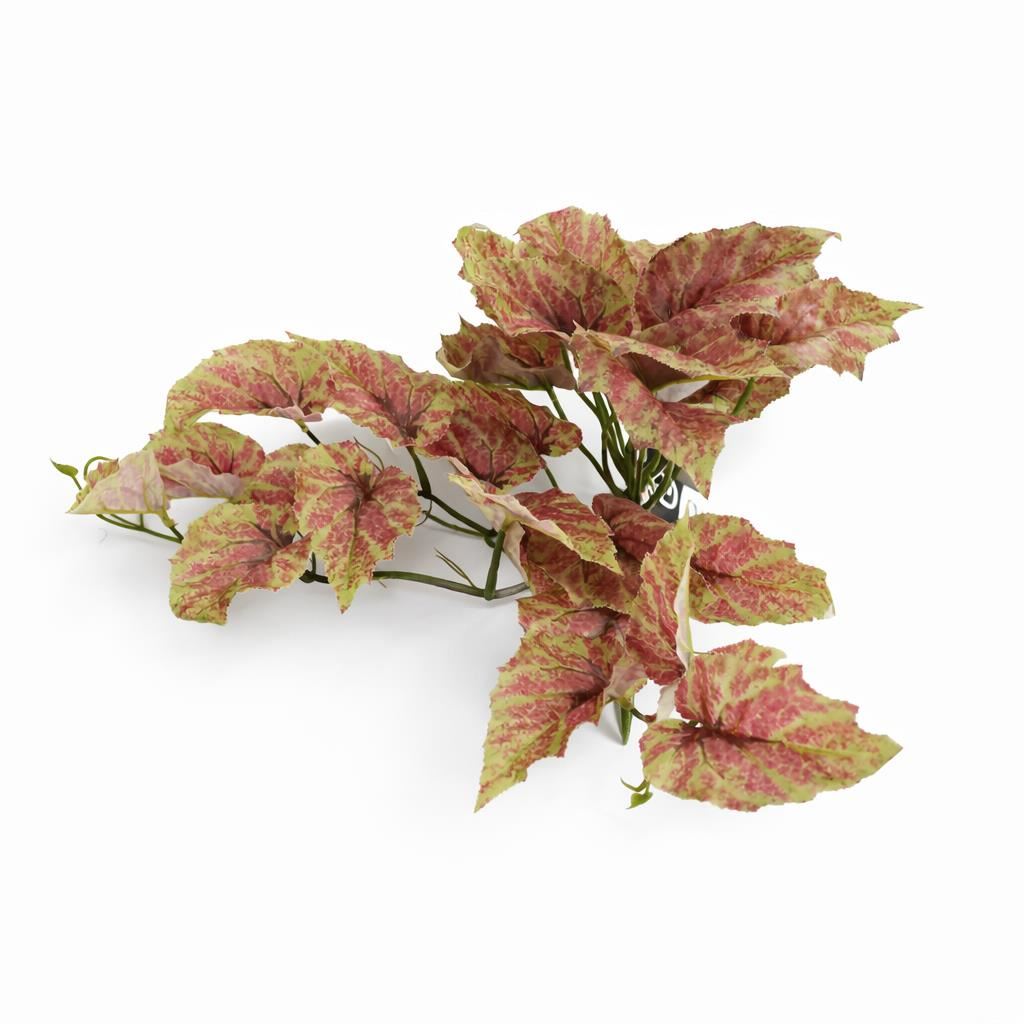 30cm Artificial Trailing Pink and Green Caladium - Premium Quality