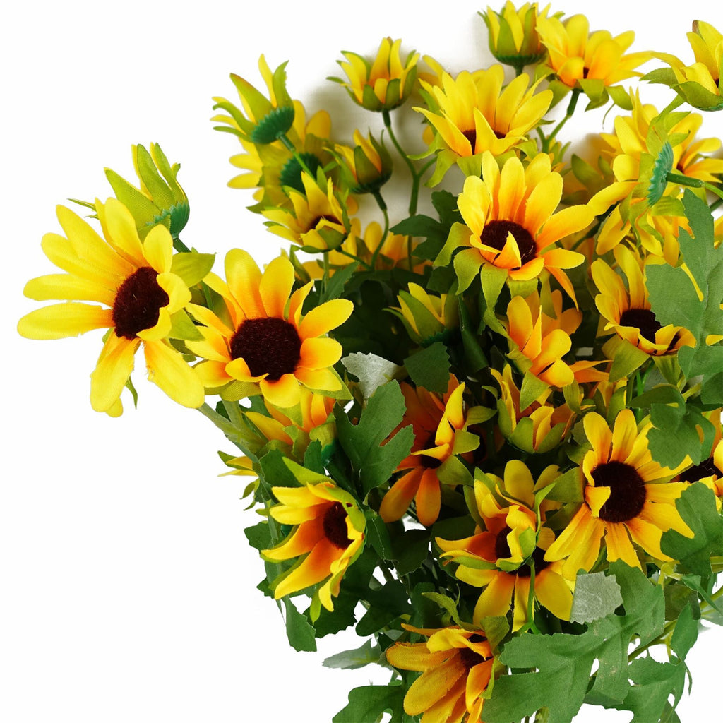 Pack of 6 x 70cm Artificial Yellow Daisy Flower Spray - Premium Quality