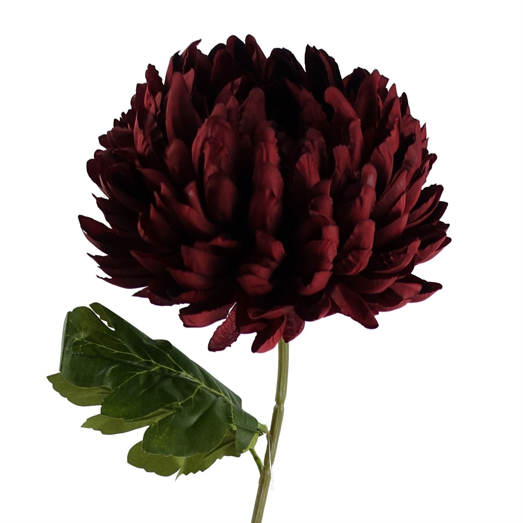 Artificial Pack of 6 x 75cm Extra Large Reflex Chrysanthemum - Red - Premium Quality