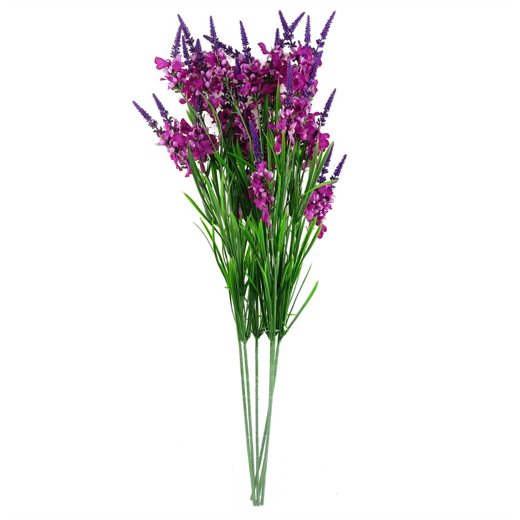 Artificial Pack of 6 x 80cm Dark Pink Larkspur Artifical Stem - Premium Quality