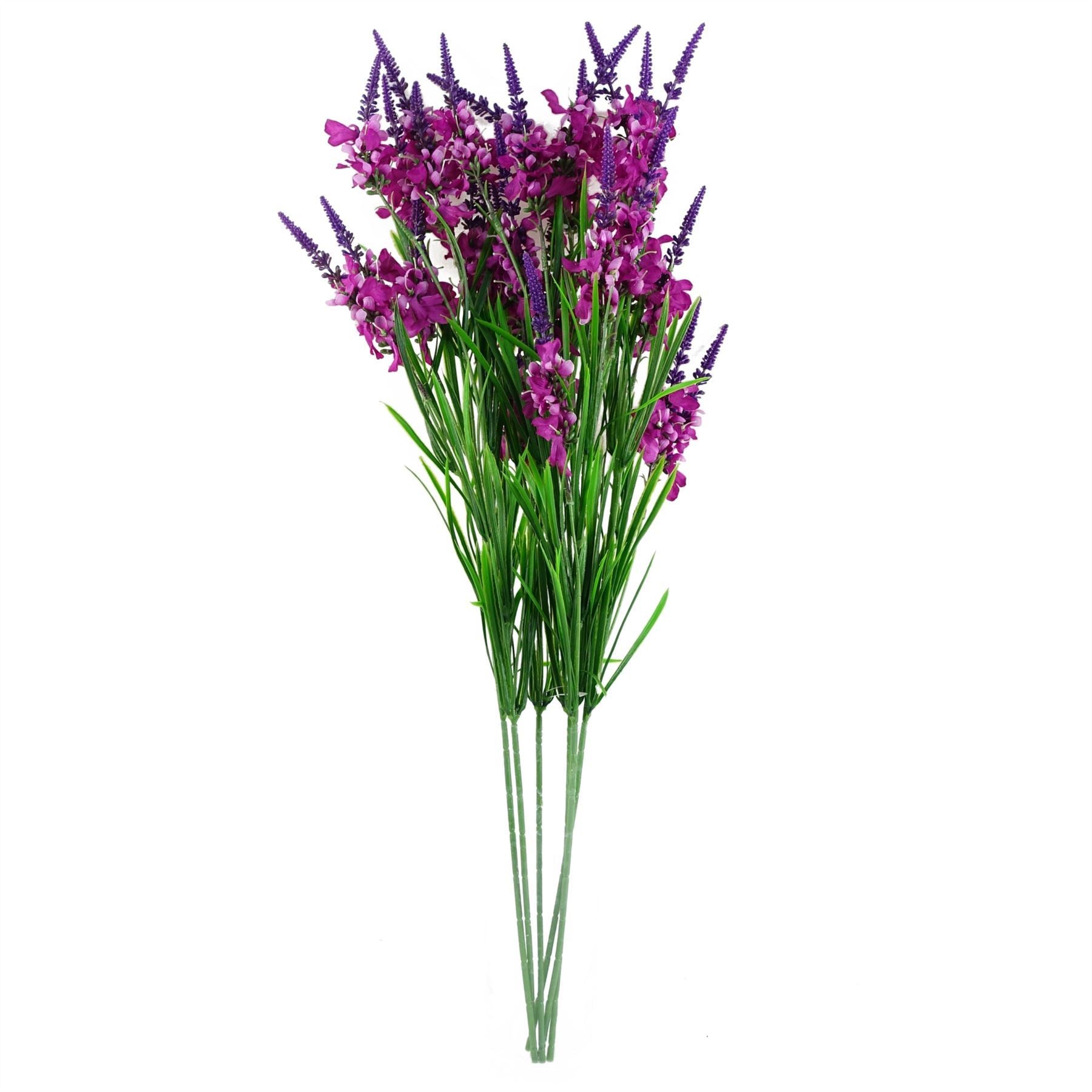 Artificial Pack of 6 x 80cm Dark Pink Larkspur Artifical Stem - Premium Quality