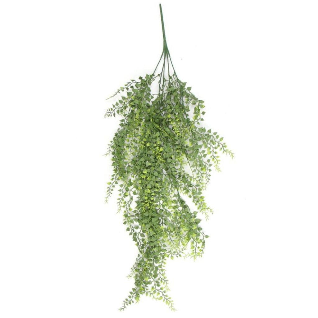 Hanging UV and Fire Resistant Artificial Trailing Button Fern Plant 82cm - Premium Quality