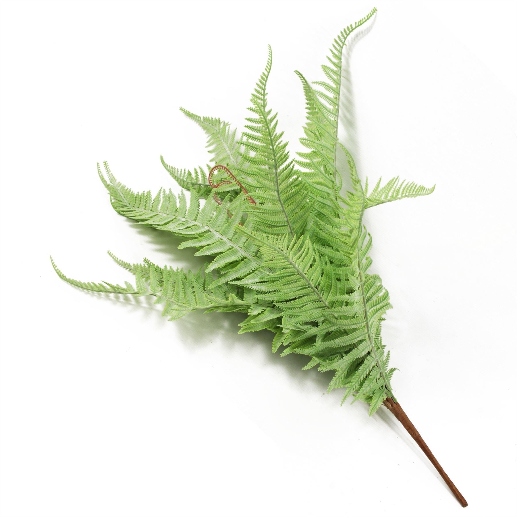 6 x 60cm Artificial Bushy Dixie Wood Fern Light Green Plant - Premium Quality