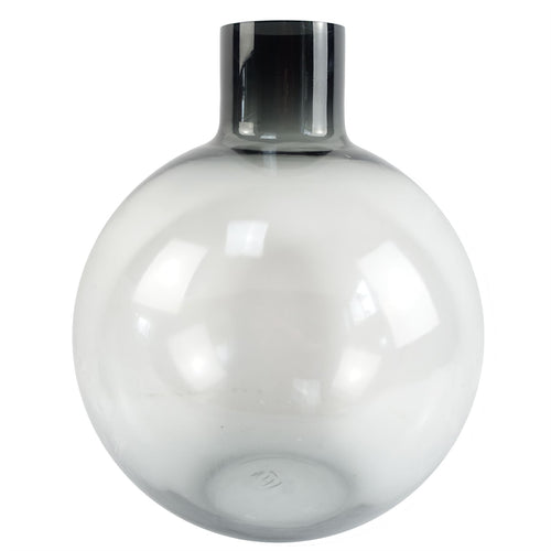 100cm Yellow Lily Black Eucalyptus Glass Ball Vase - Premium Quality
