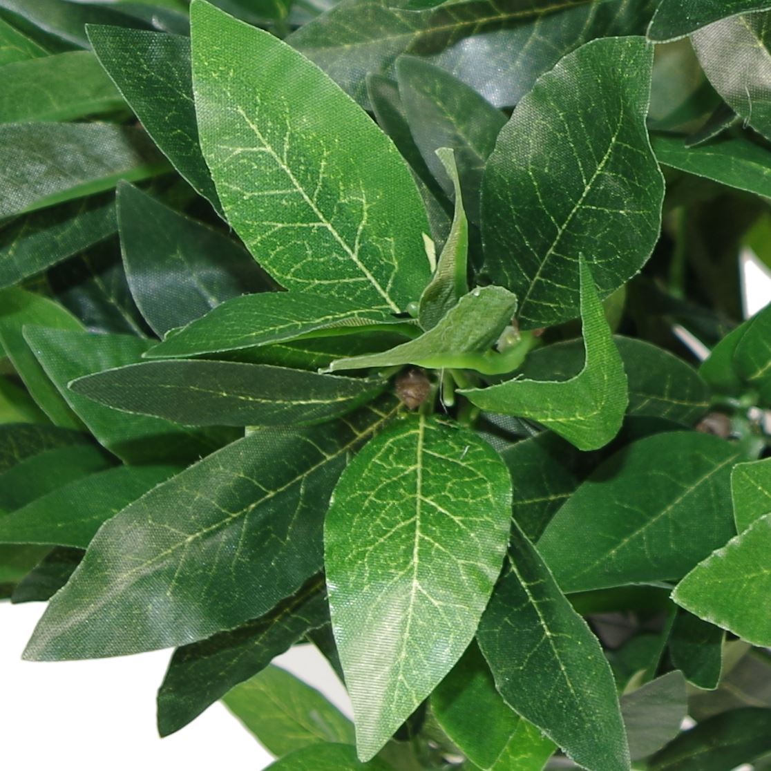 50cm Leaf Design UK Artificial Realistic Bay Laurel Topiary Ball Tree