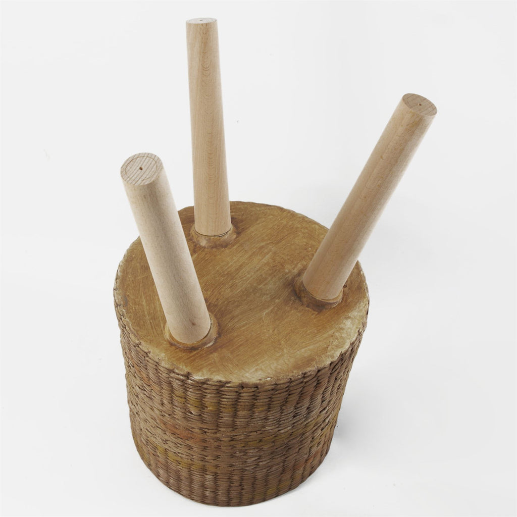 Rattan Effect Composite Planter with Stand