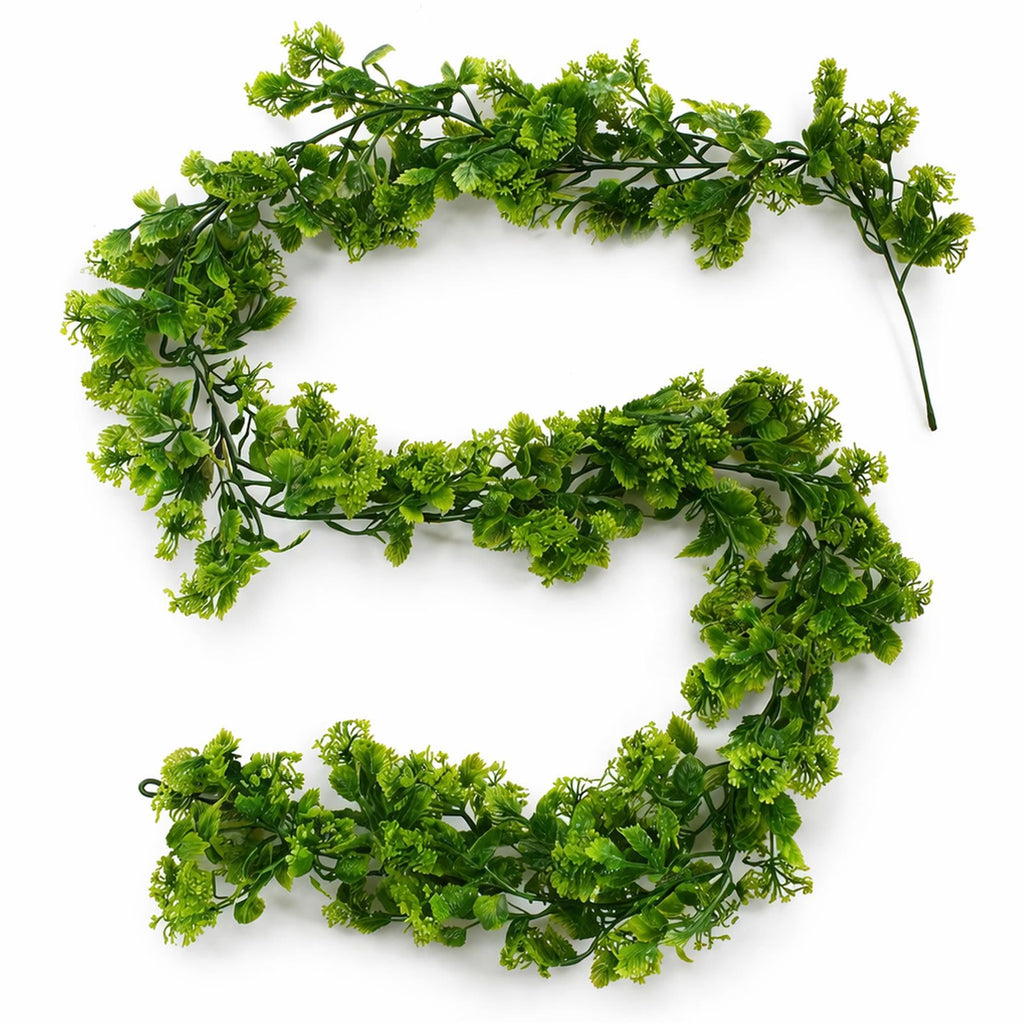 170cm Artificial Green Mixed Foliage Floral Garland Hanging Decoration - Premium Quality