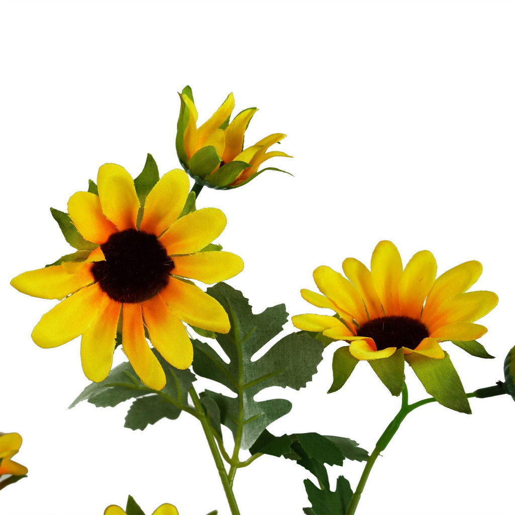 Pack of 6 x 70cm Artificial Yellow Daisy Flower Spray - Premium Quality