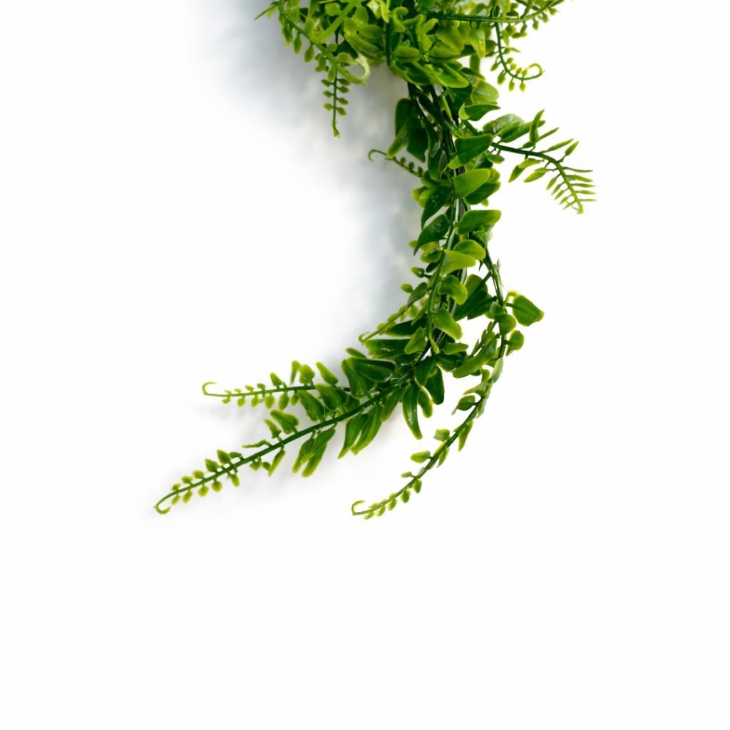 75cm Artificial Trailing Fern Bush Hanging Faux Greenery Plant - Premium Quality