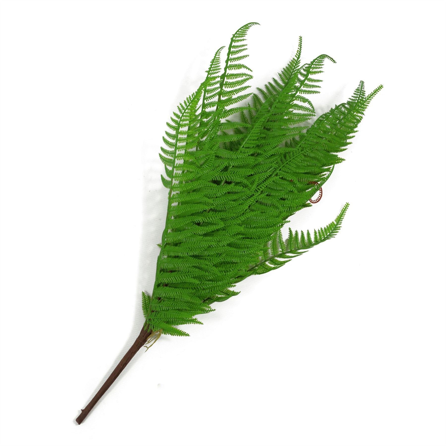 6 x 60cm Artificial Bushy Dixie Wood Fern Dark Green Plant - Premium Quality