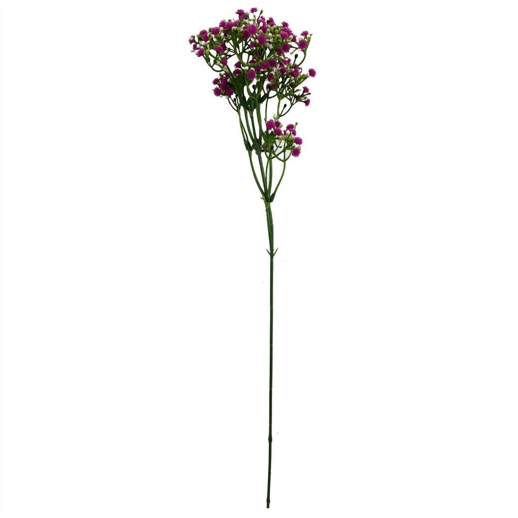 Artificial Pack of 6 x 55cm Gypsophila Pink Stem - Premium Quality