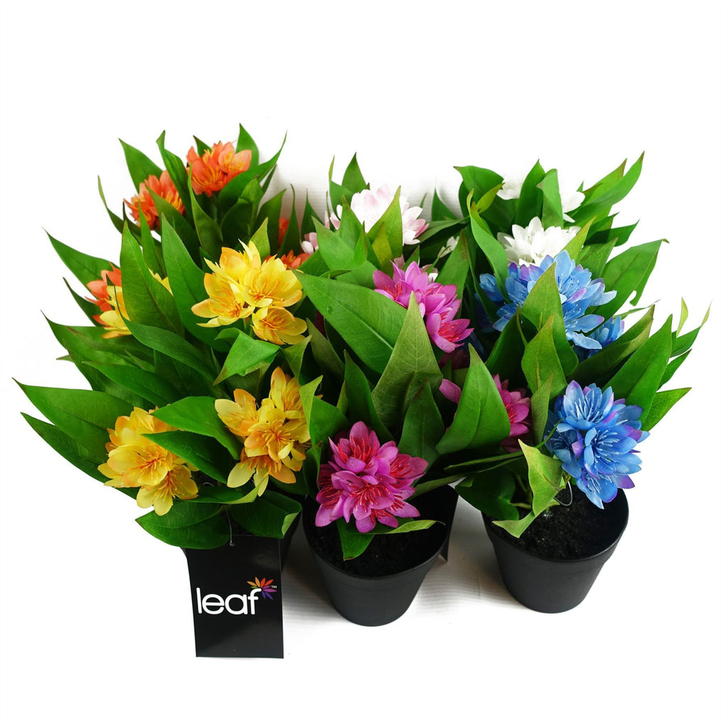 18cm Artificial Freesia Plant Blue Flowering - Premium Quality