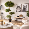 180cm Artificial Fire Retardant Ruscus Tree With 4173 Leaves - Premium Quality