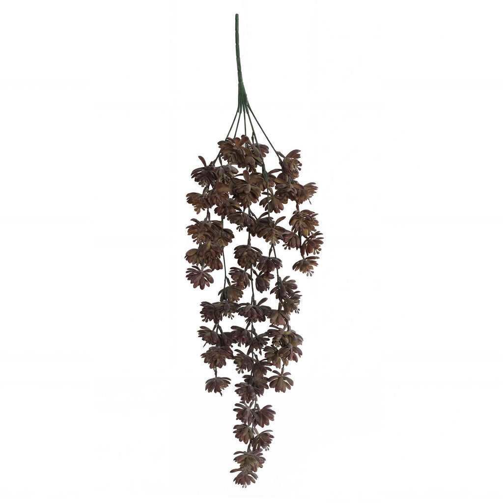70cm Artificial Trailing Sedum Succulent Plant Dusty Brown Hanging Faux Greenery - Premium Quality