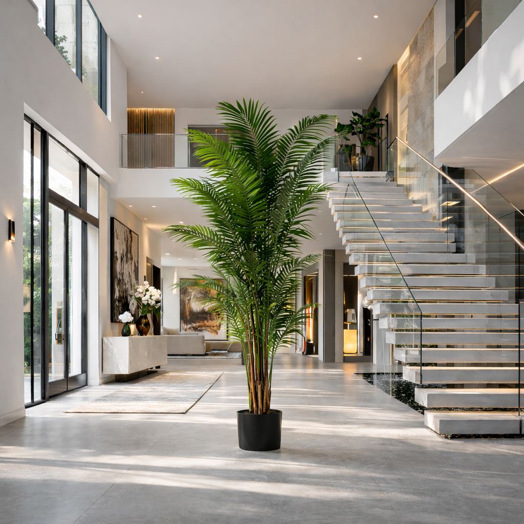 210cm Artificial Fire Retardant Areca Palm Tree - Premium Quality