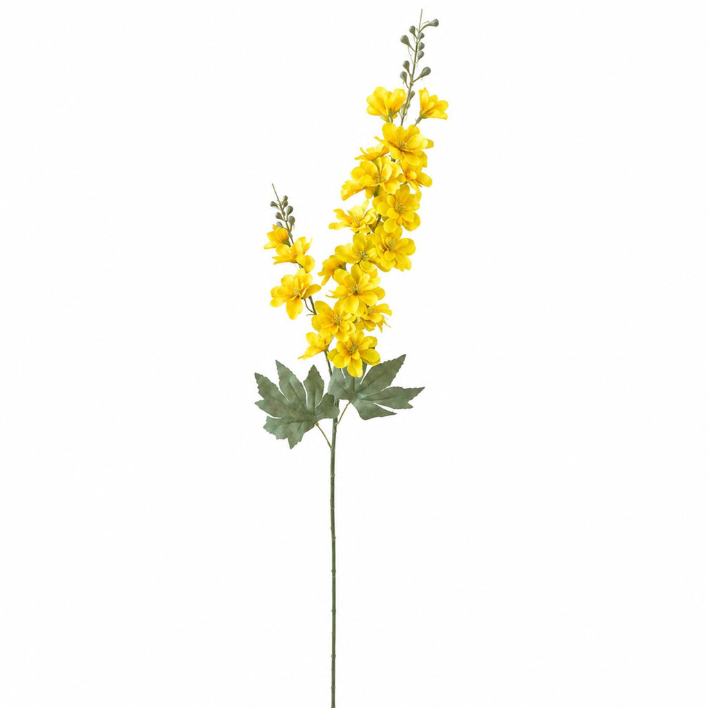 Faux Larkspur Flower Spikes, 85cm Tall Stems - Set of 6