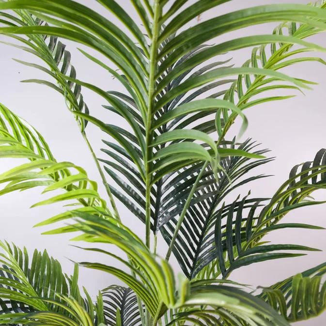 160cm Artificial Palm Tree with 15 Leaves in White Pot - Premium Quality