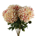 Artificial Pack of 6 x 75cm Extra Large Reflex Chrysanthemum - Pink - Premium Quality
