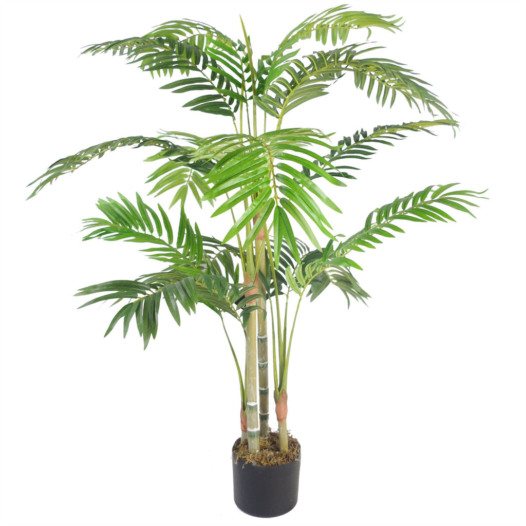 120cm (4ft) Realistic Artificial Areca Palm Tree with Pot