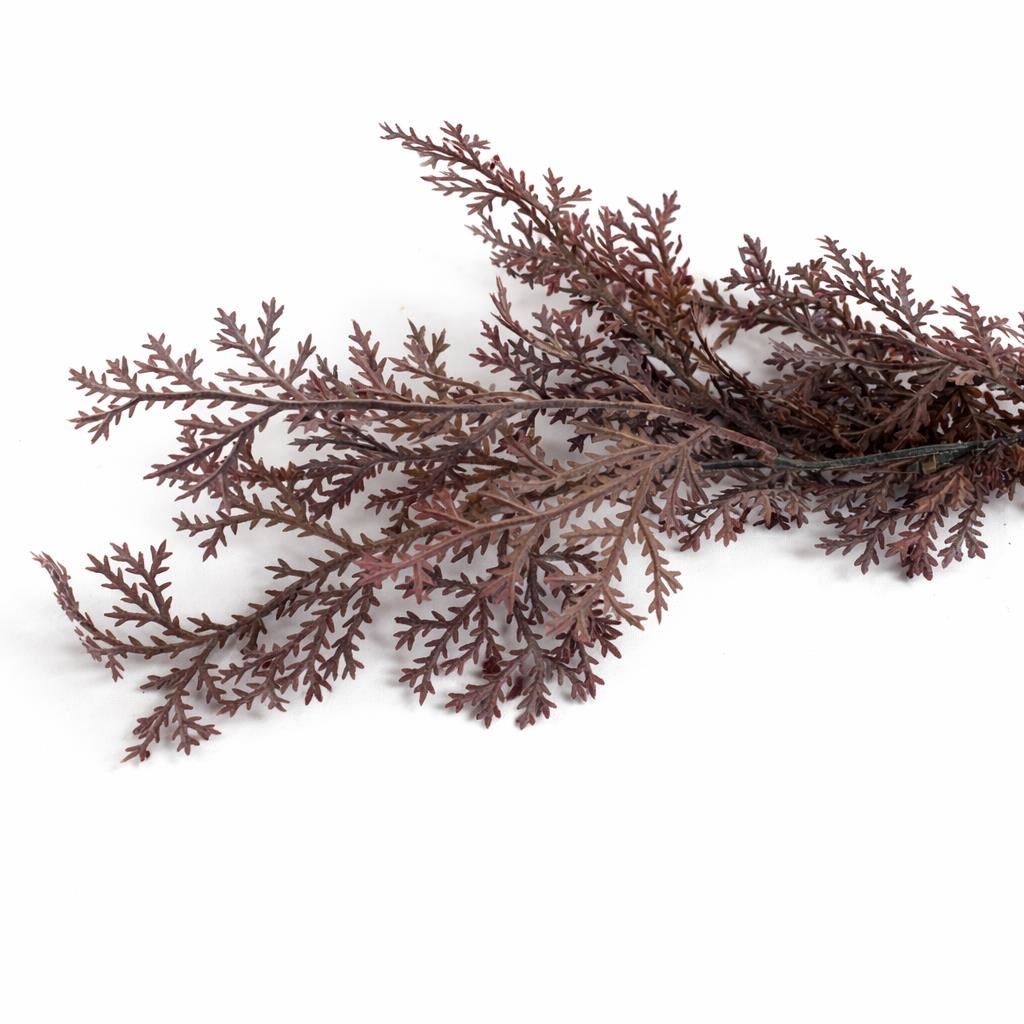 80cm Artificial Dusky Purple Coral Fern Trailing Plant Decorative Hanging Foliage - Premium Quality