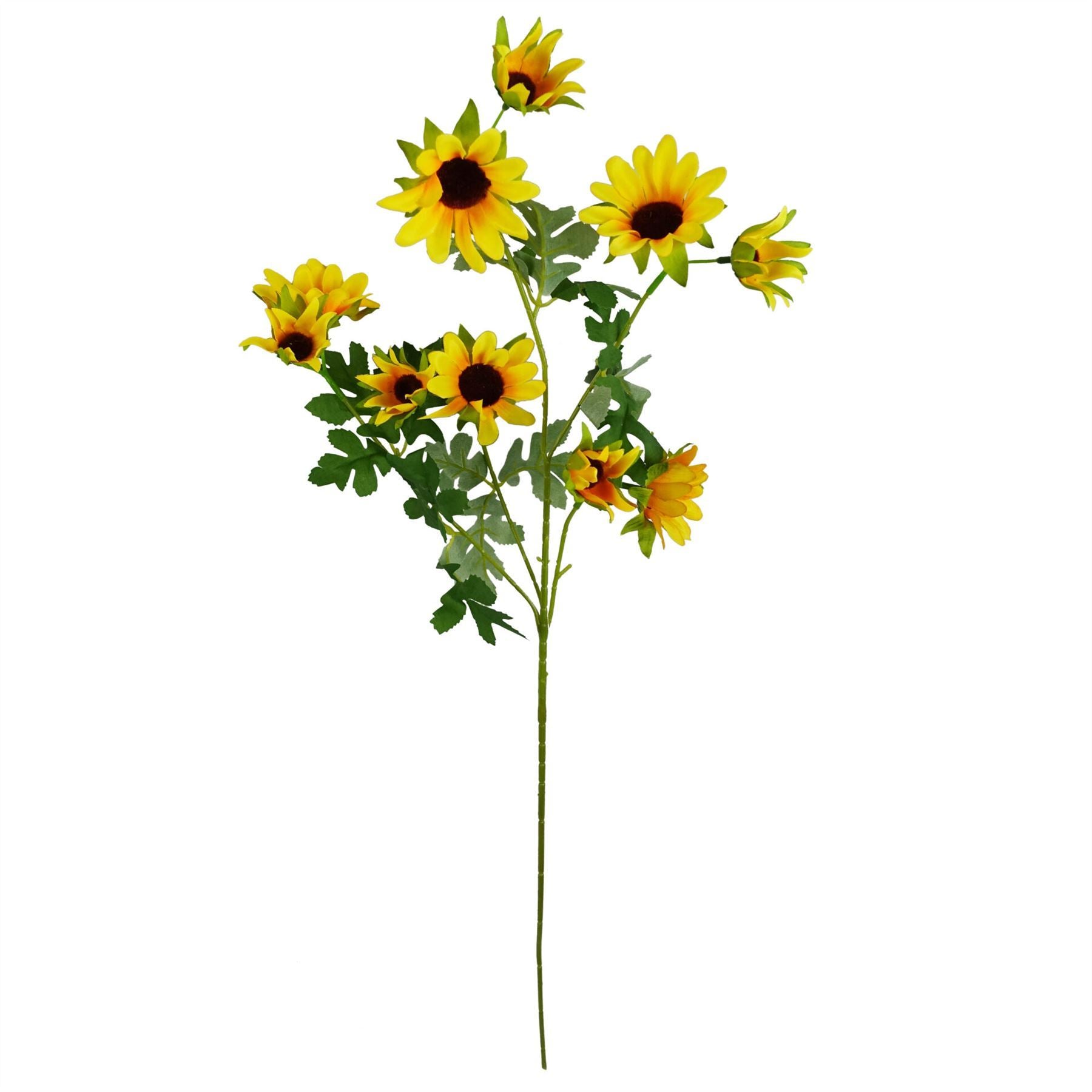 Pack of 6 x 70cm Artificial Yellow Daisy Flower Spray - Premium Quality
