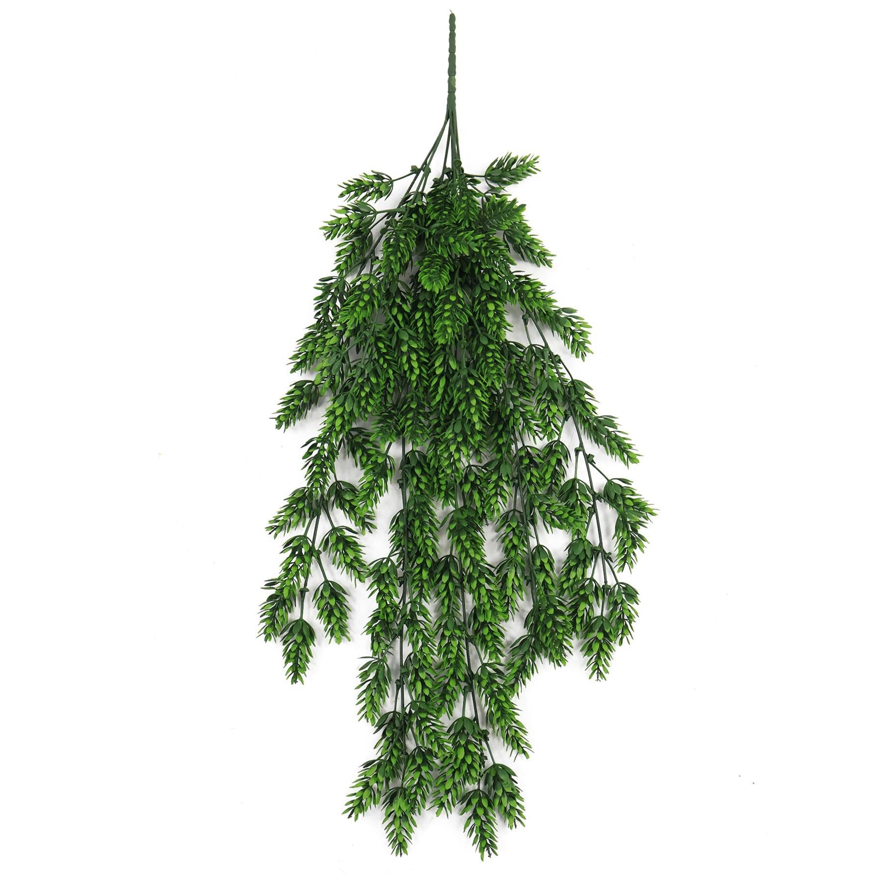 Hanging UV and Fire Resistant Artificial Clustered Fern Plant 128cm - Premium Quality