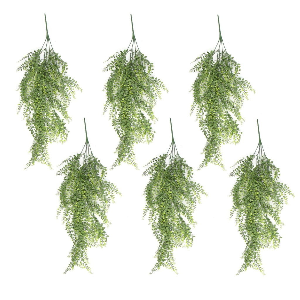 Hanging UV and Fire Resistant Artificial Trailing Button Fern Plant 82cm - Premium Quality
