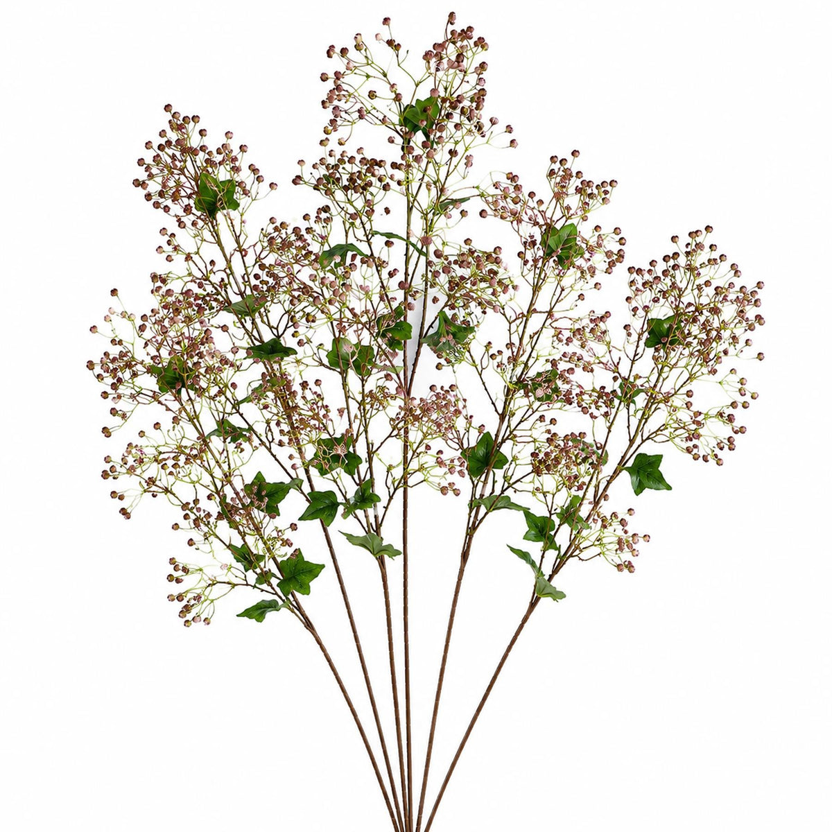 Faux Daphne Berry Sprays, 86cm Branching Stems - Set of 6