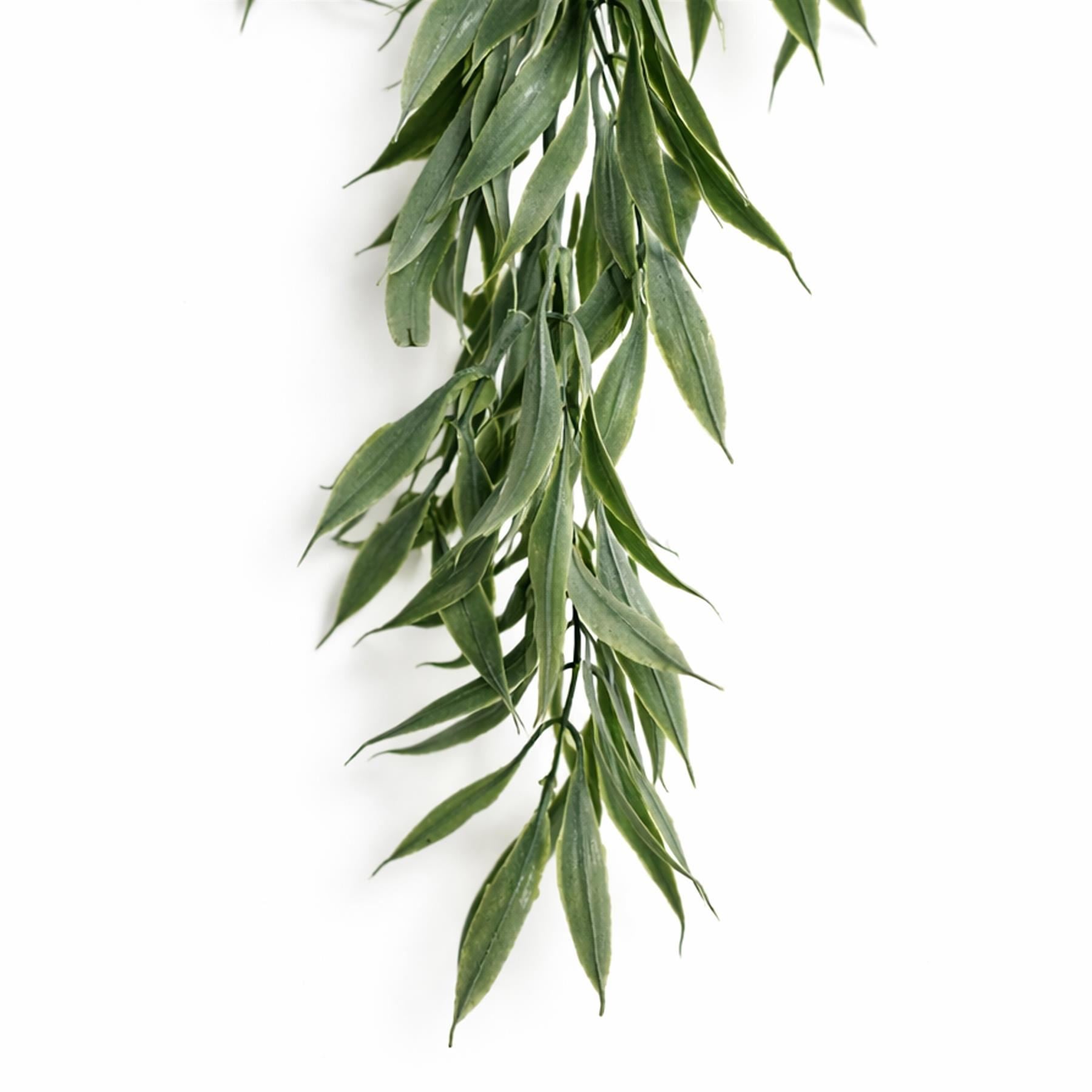 80cm Artificial Italian Ruscus Hanging Plant with Realistic Foliage - Sage Green - Premium Quality