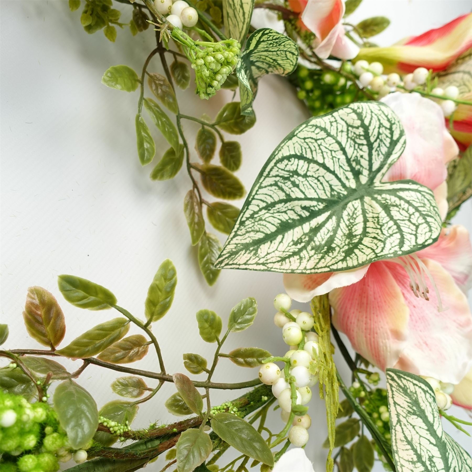 180cm Artificial Hanging Pink Lily Plant Realistic Garland Trailing