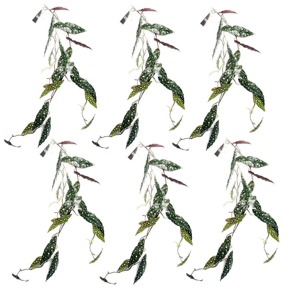 110cm Artificial Trailing Hanging Begonia Maculata Spotted Plant Realistic