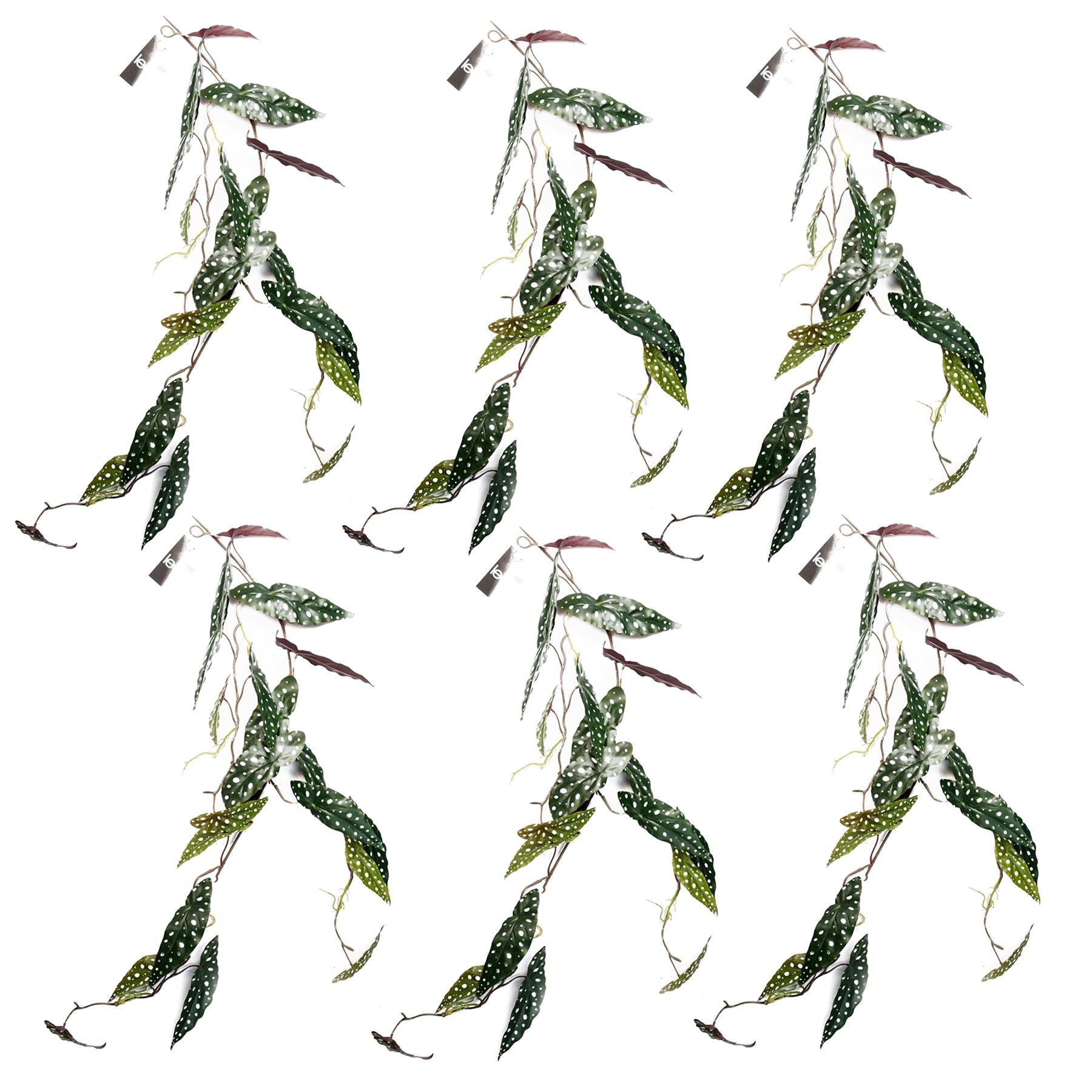110cm Artificial Trailing Hanging Begonia Maculata Spotted Plant Realistic