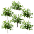 6 x 40cm Artificial Bamboo Palm Bush Plant - Premium Quality