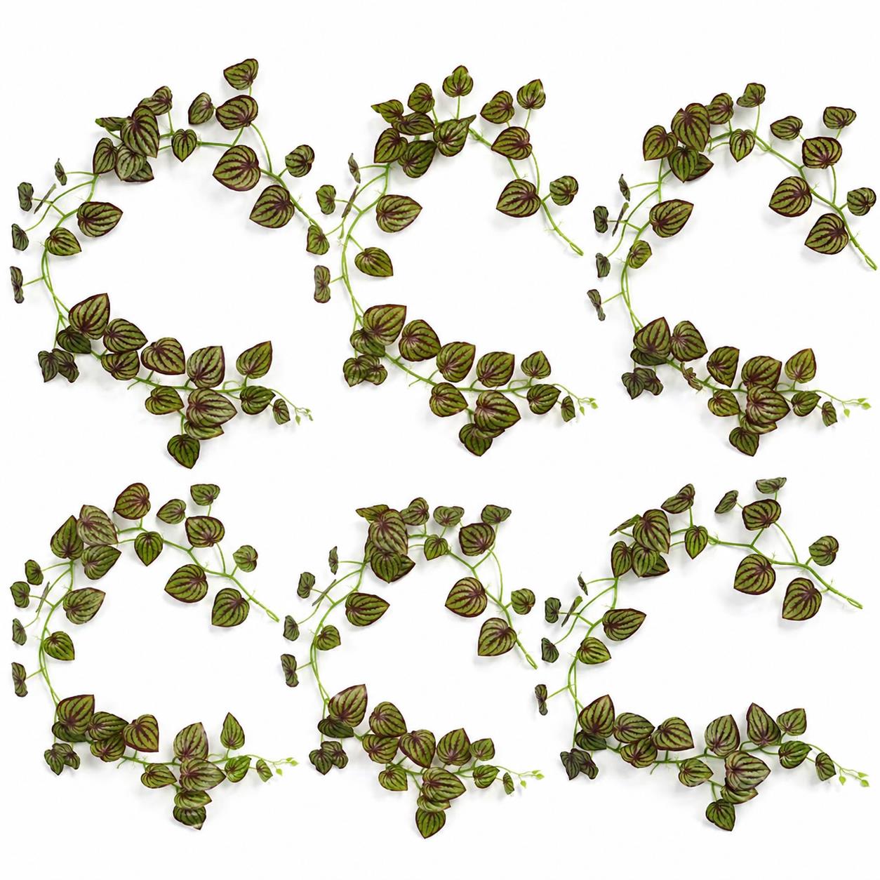160cm Artificial Watermelon Peperomia Botanik Garland Hanging Decoration - Premium Quality