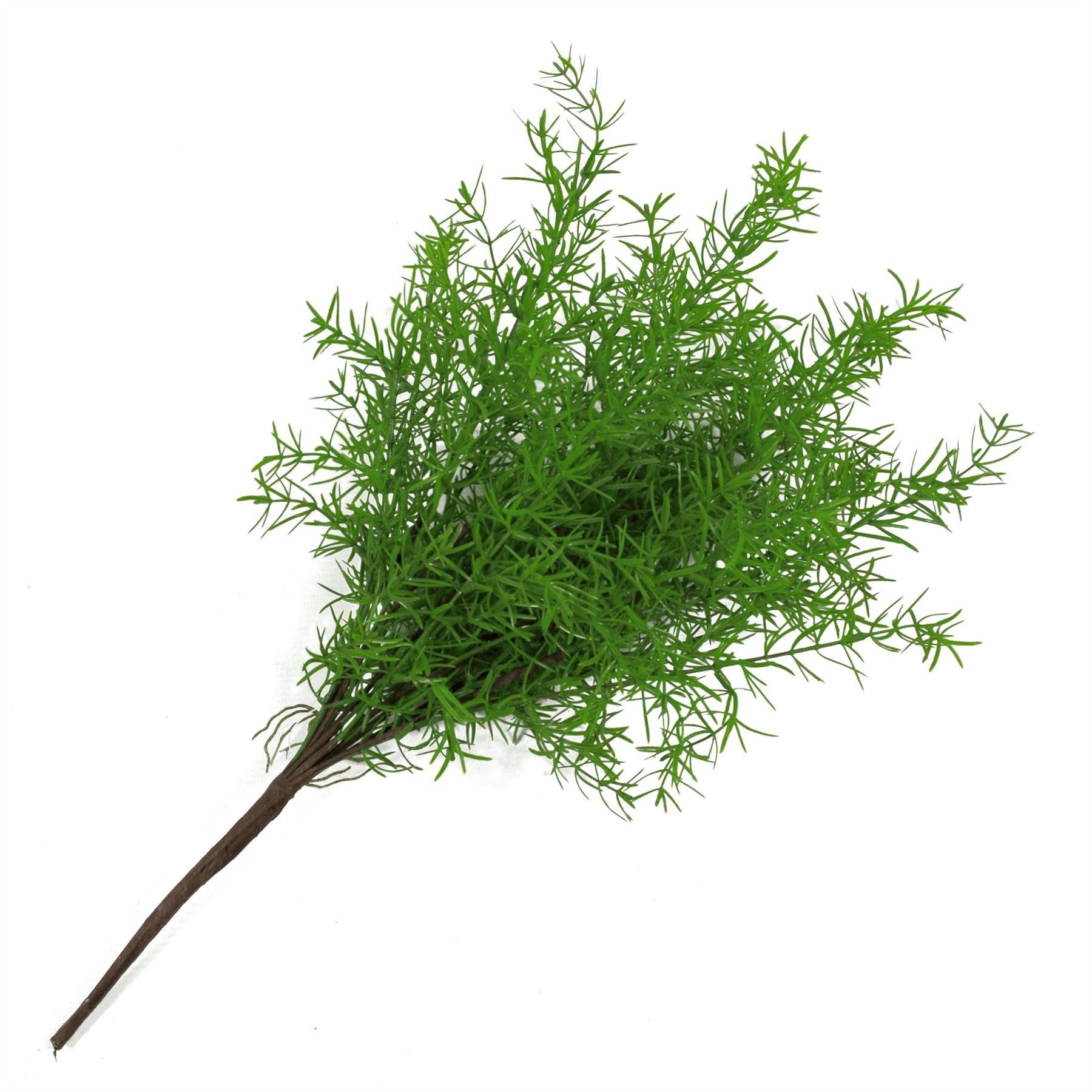 6 x 45cm Artificial Asparagus Fern Plant - Premium Quality
