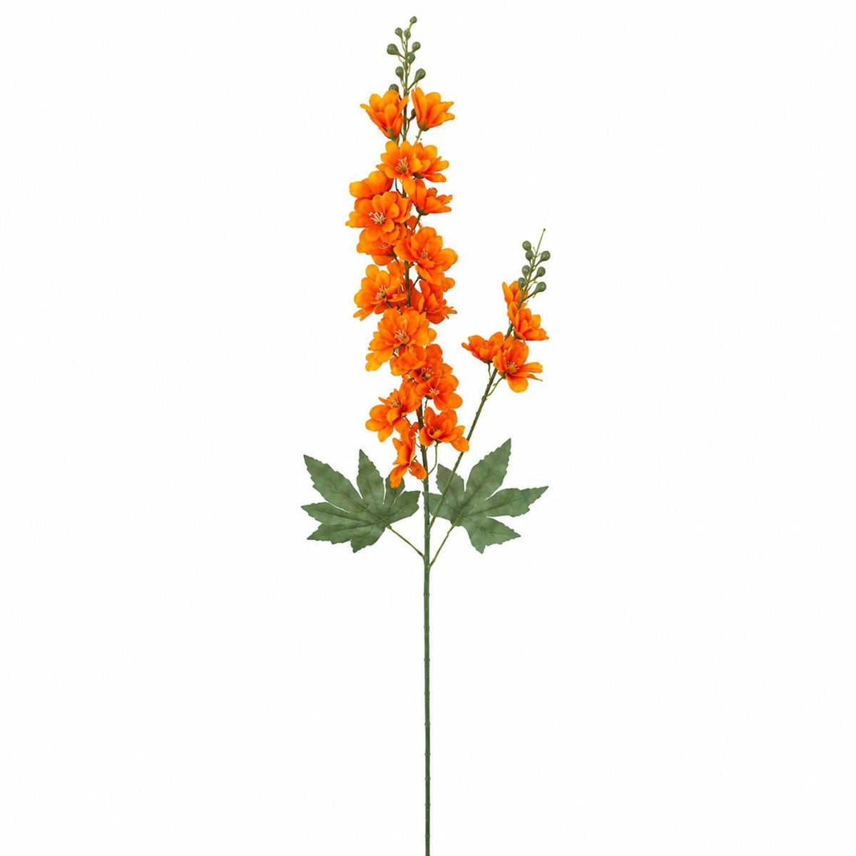 Faux Larkspur Flower Spikes, 85cm Tall Stems - Set of 6