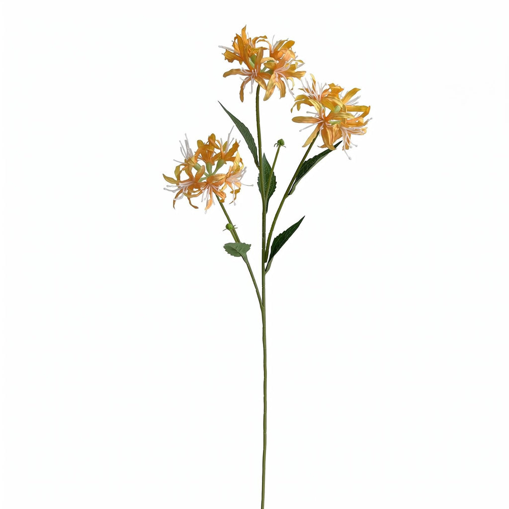 Faux Spider Lily Stems, 72cm with 3 Flower Heads - Set of 6