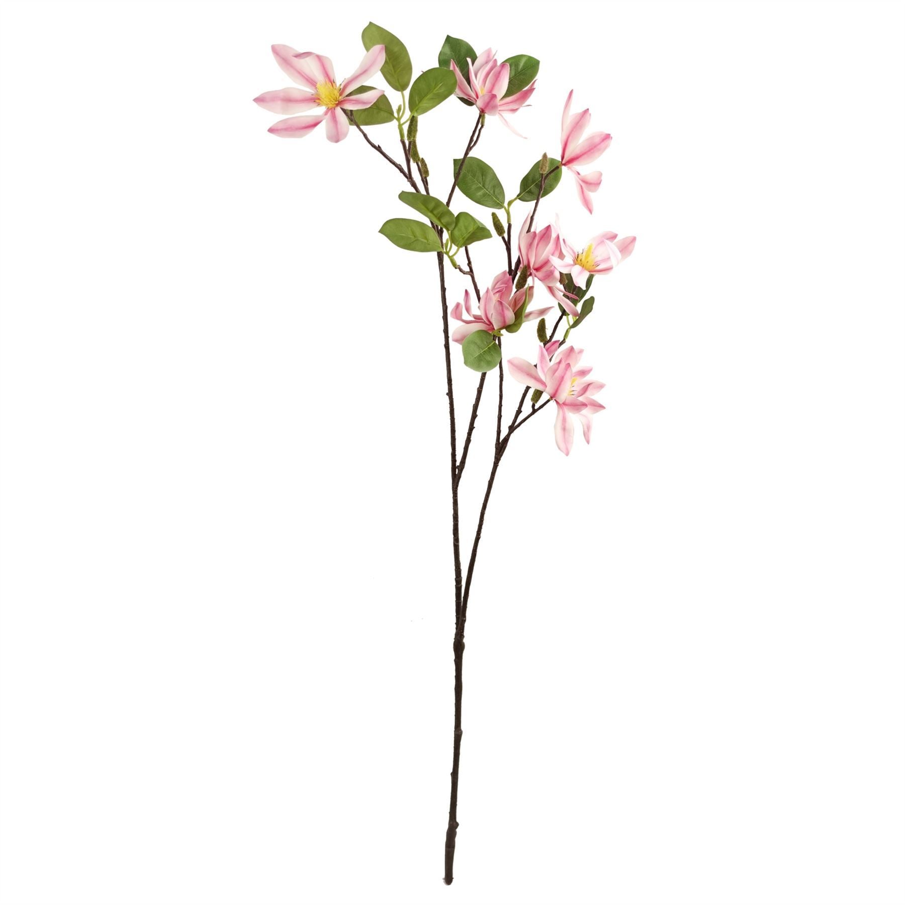 6x 100cm Pink Magnolia Floral Spray Artificial - Premium Quality